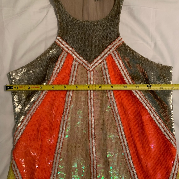 All Saints Sequin Jada Geometric Sequins Top - Picture 8 of 10